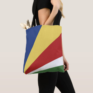 Seychelles flag tote bag