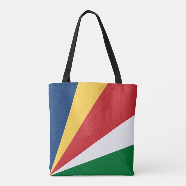 Seychelles Flag Tote Bag (Back)