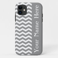 Seychelles Grey Wave Chevron with name