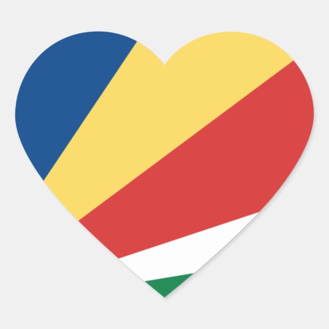 seychelles heart sticker (Front)