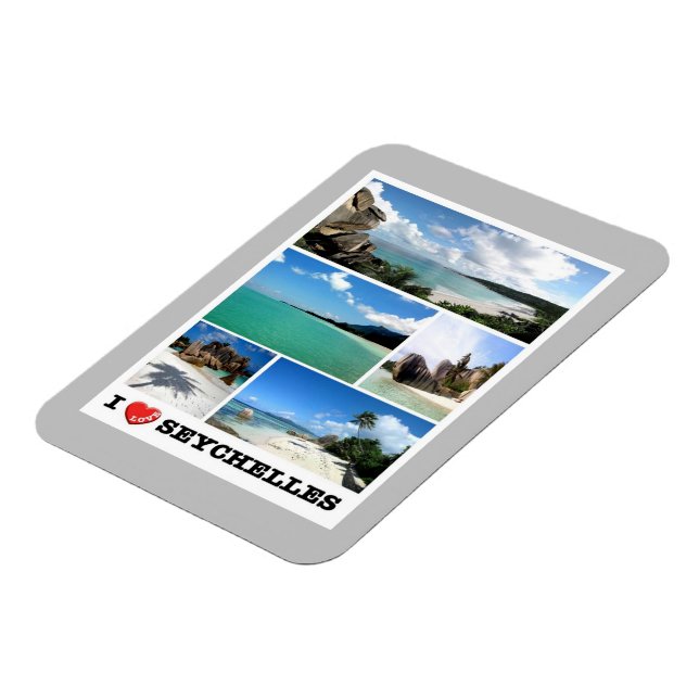 Seychelles - I Love - Magnet (Left Side)