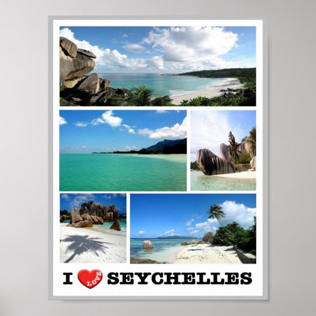 Seychelles - I Love - Poster (Front)