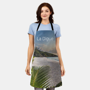 Seychelles La Digue Sunset Beach Holiday Souvenir Apron