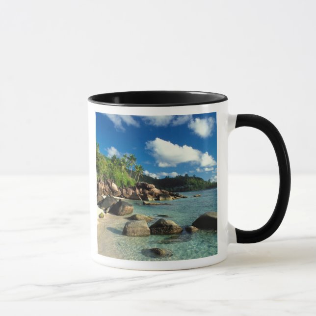 Seychelles, Mahe Island, Anse Royale Beach. 3 Mug (Right)