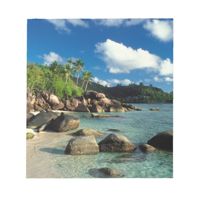 Seychelles, Mahe Island, Anse Royale Beach. 3 Notepad (Front)