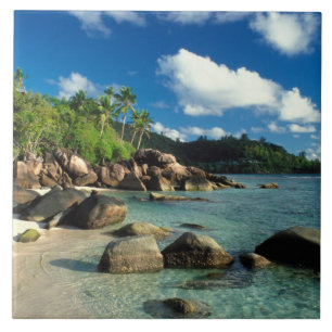 Seychelles, Mahe Island, Anse Royale Beach. 3 Tile