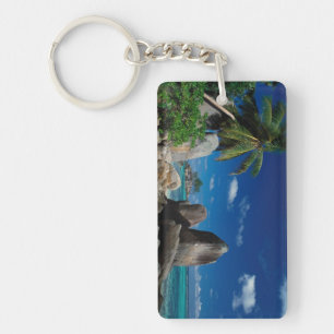 Seychelles, Mahe Island, Anse Royale Beach. Key Ring