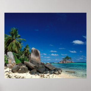 Seychelles, Mahe Island, Anse Royale Beach. Poster