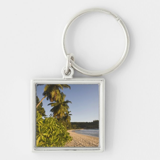 Seychelles, Mahe Island, Anse Takamaka beach, Key Ring (Front)