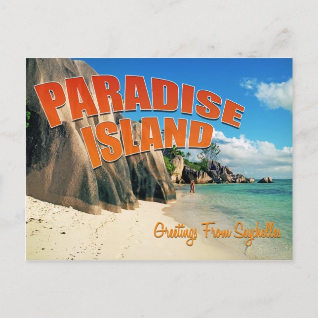 Seychelles paradise postcard (Front)