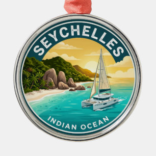 Seychelles Seychelles Metal Tree Decoration