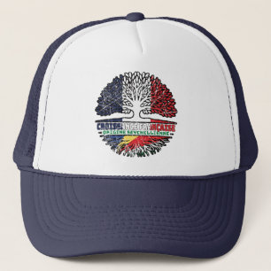 Seychelles Seychellois  French France Tree Roots Trucker Hat