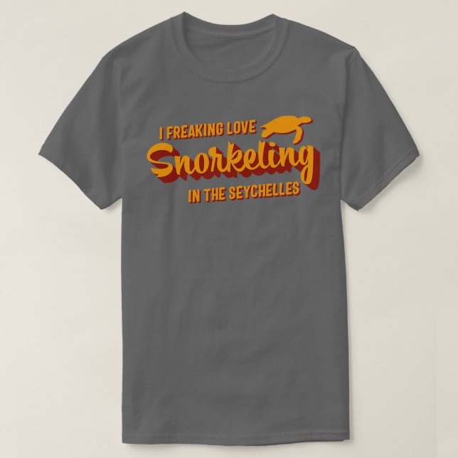Seychelles Snorkelling Lover Quote T-Shirt (Design Front)