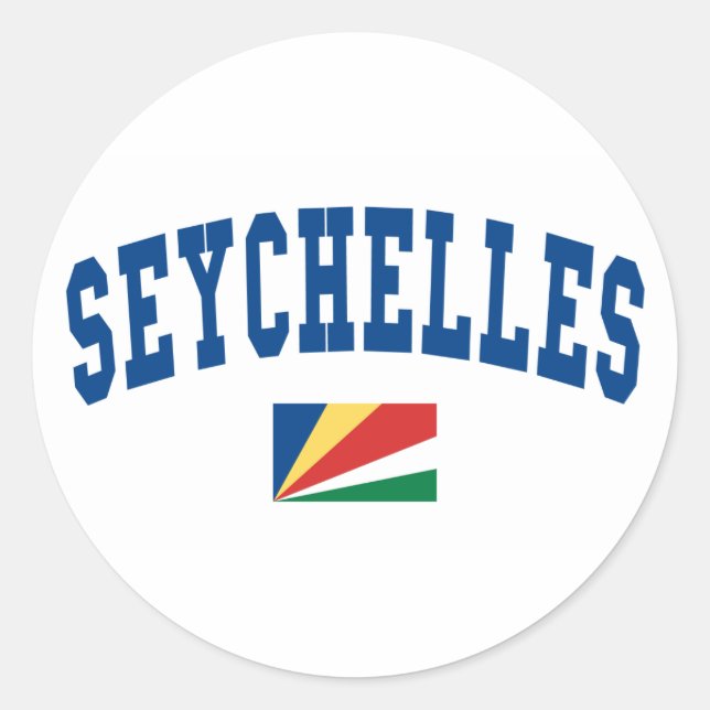 Seychelles Style Classic Round Sticker (Front)