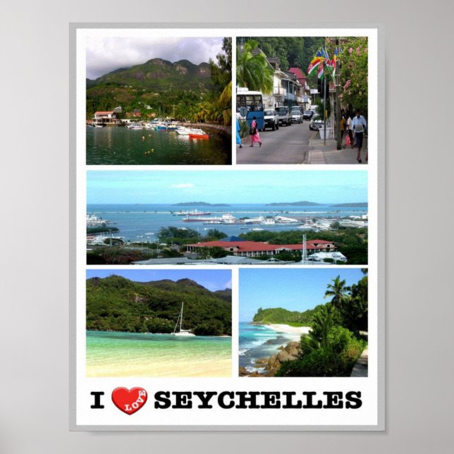 Seychelles - Victoria - I Love - Poster (Front)