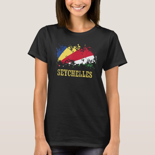 Seychellian enthusiasts for Sesel and Seychelles T-Shirt (Front)