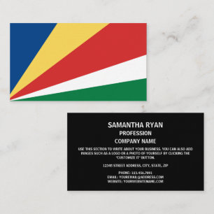 Seychellois Flag, Flag of Seychelles Business Card