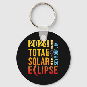 Seymour Indiana Total Solar Eclipse 2024 Key Ring