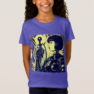 SF - Anime Hero Woodcut 3 T-Shirt