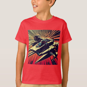 SF - Anime Starfighter Woodcut 1 T-Shirt