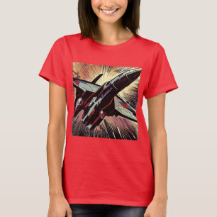 SF - Anime Starfighter Woodcut 2 T-Shirt