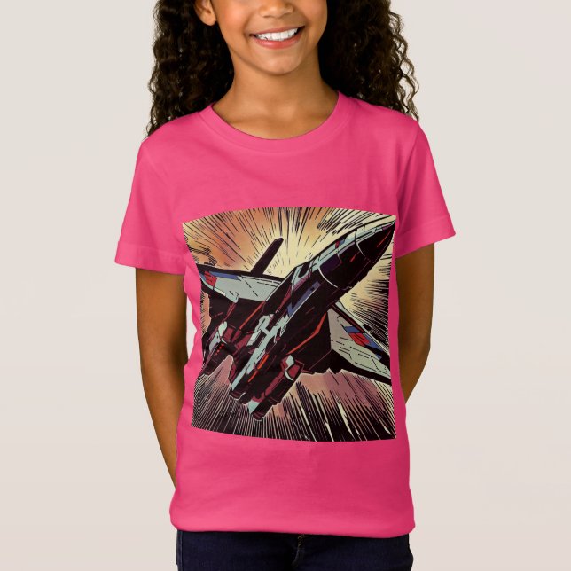 SF - Anime Starfighter Woodcut 2 T-Shirt (Front)