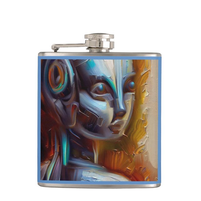 SF - Artificial Intelligence Hero 3 Hip Flask (Front)