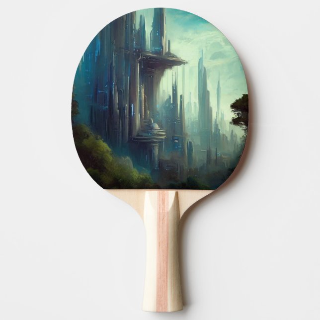 SF City Forest Planet (3) Ping Pong Paddle (Front)