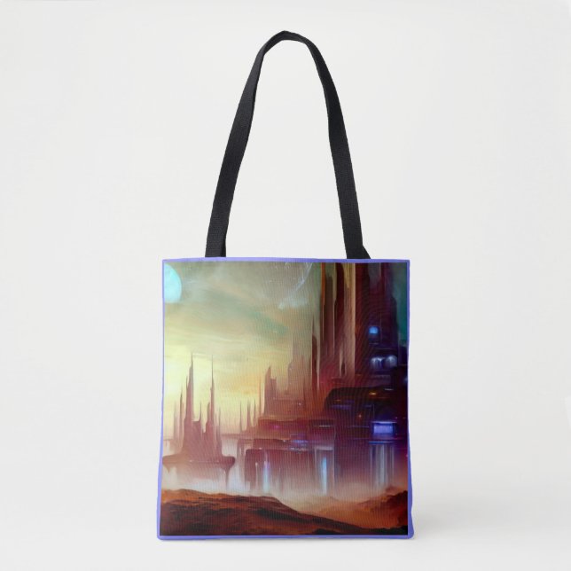 SF City On a Strange Planet 1 Tote Bag (Front)