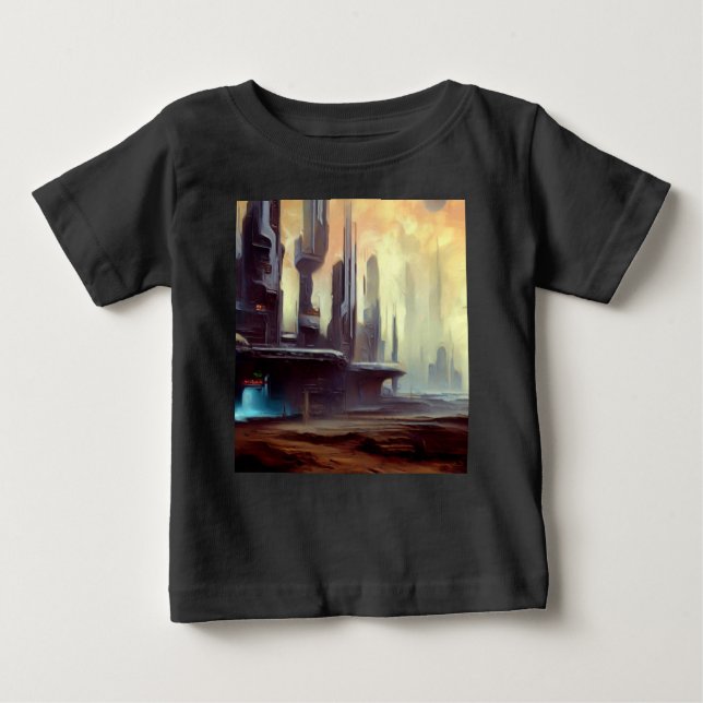 SF City On a Strange Planet 2 Baby T-Shirt (Front)