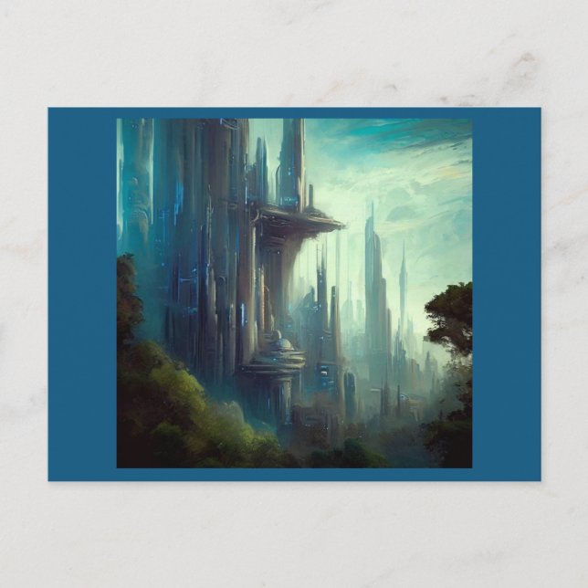SF - City On Forest Planet 3 Postcard (Front)