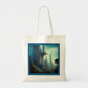 SF - City On Forest Planet 3 Tote Bag