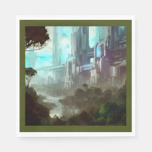 SF - City On Forest Planet 4 Napkin