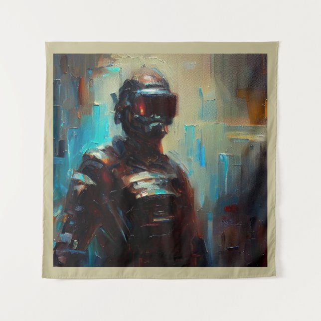 SF - Cyberpunk Hero 1 Tapestry (Front)