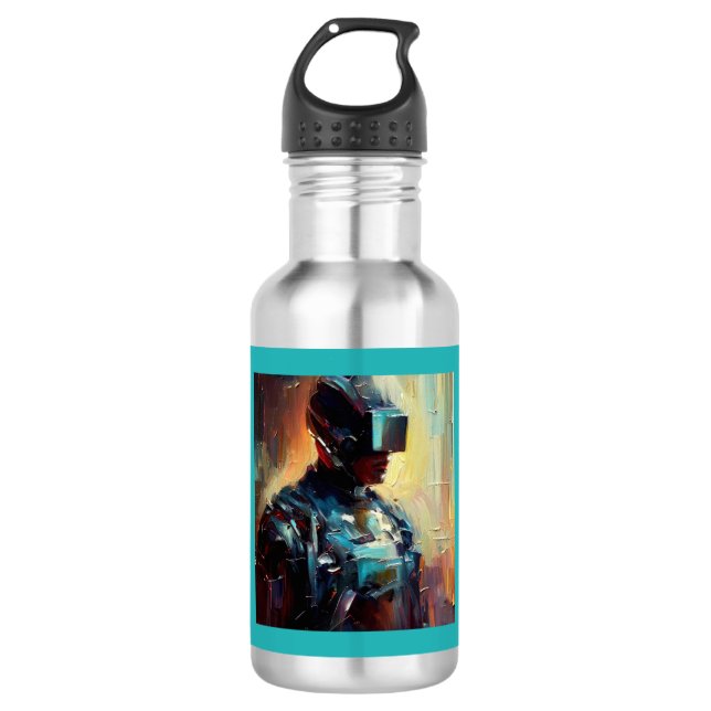 SF - Cyberpunk Hero 3 532 Ml Water Bottle (Front)
