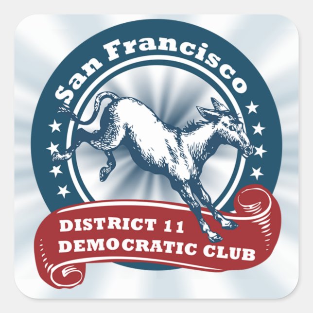 SF D11 Dems Sticker (Front)