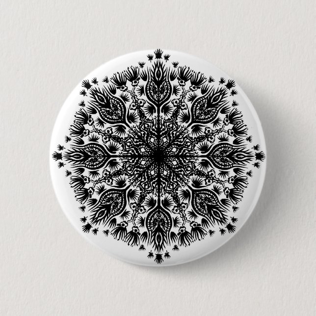 SF-Feather 6 Cm Round Badge (Front)