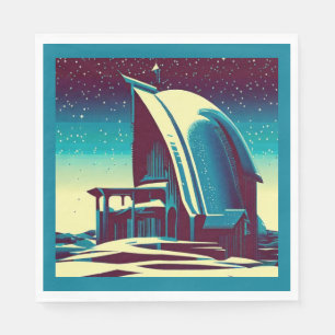 SF Futuristic Church 1 Napkin