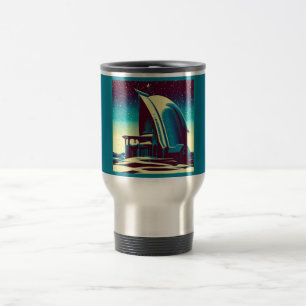 SF Futuristic Church 1 Travel Mug