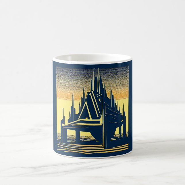 SF Futuristic Church 2 Coffee Mug (Center)