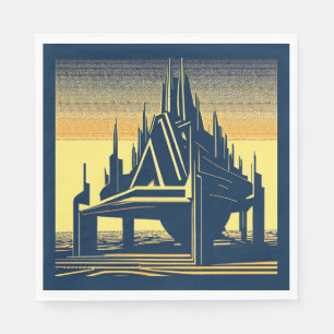 SF Futuristic Church 2 Napkin