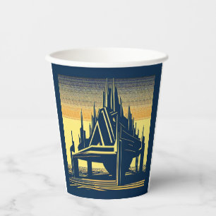 SF Futuristic Church 2 Paper Cups