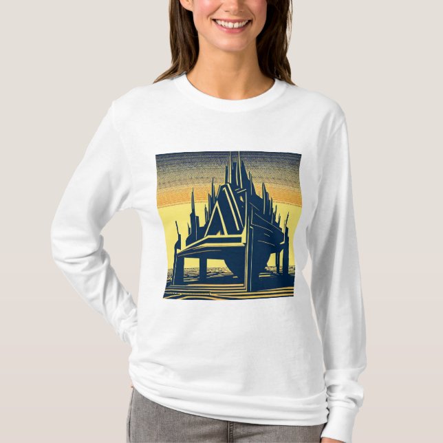 SF Futuristic Church 2 T-Shirt (Front)