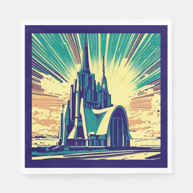SF Futuristic Church 3 Napkin (Front)