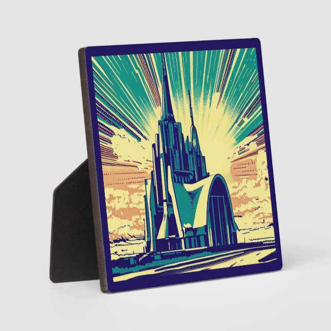 SF Futuristic Church 3 Plaque (Front)