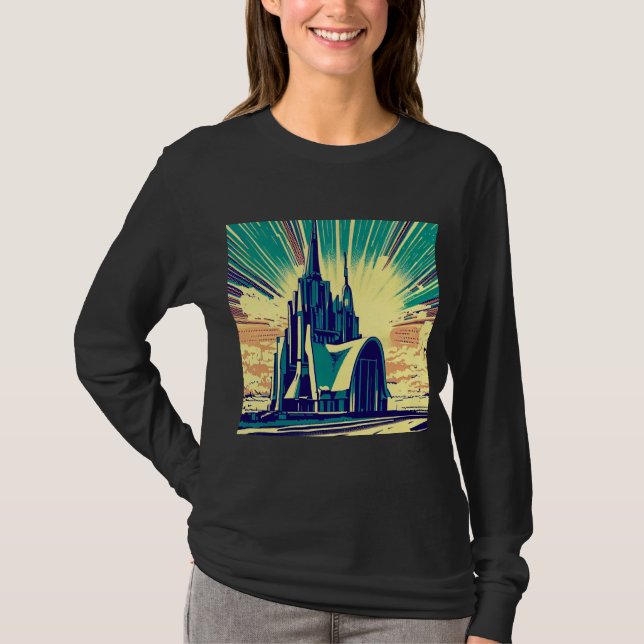 SF Futuristic Church 3 T-Shirt (Front)