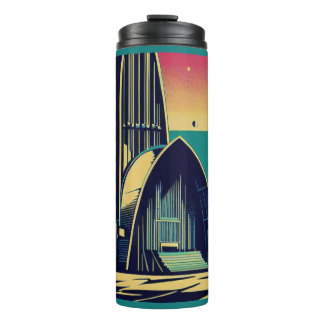 SF Futuristic Church 3 Thermal Tumbler