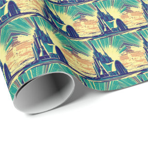 SF Futuristic Church 3 Wrapping Paper