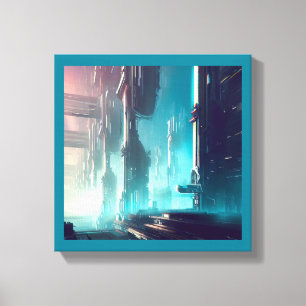 SF Futuristic City 1 Canvas Print