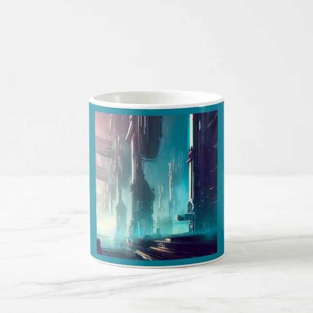 SF Futuristic City 1 Coffee Mug (Center)
